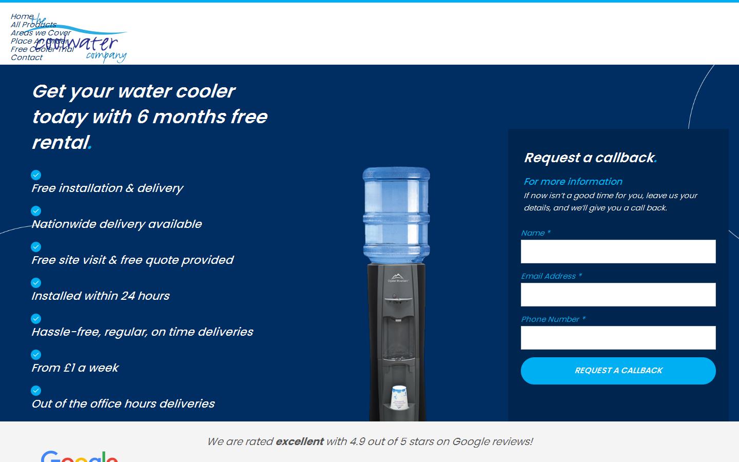 Cool Water Company Website