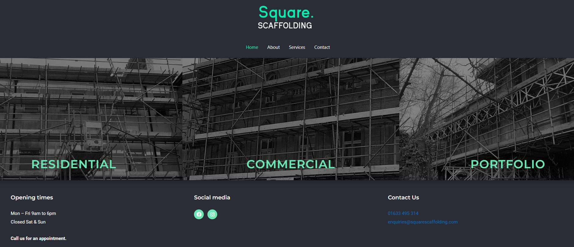 Square Scaffolding Limited Website