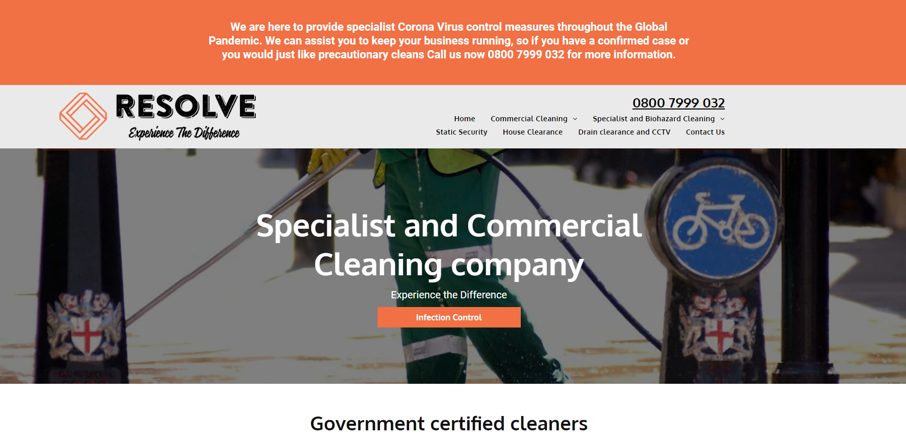 Resolve Specialist Cleaning Ltd Website