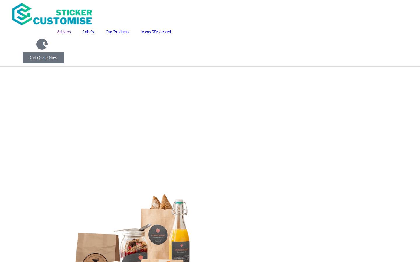 Customise Sticker Website