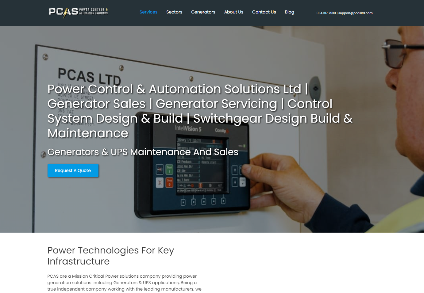Power Control And Automations Solutions Ltd Website