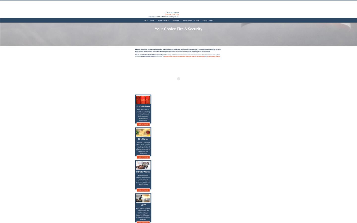 Your Choice Fire and Security Limited Website