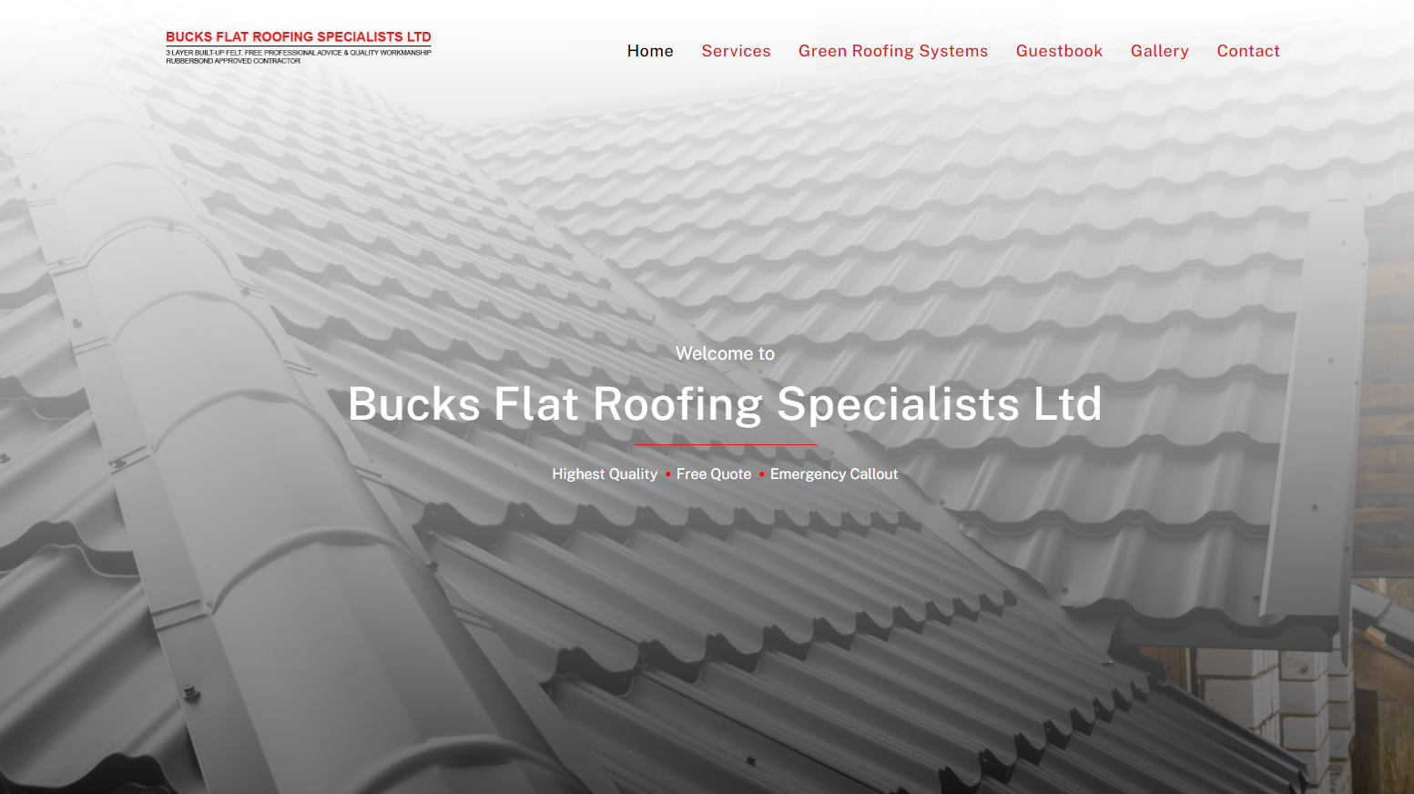 Buks Flat Roofing Specialists Website