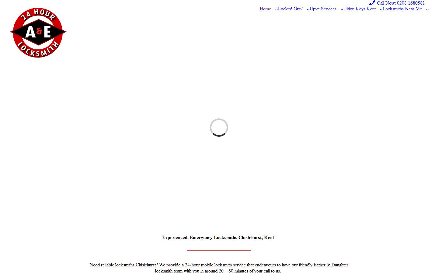 A & E Locksmiths Website