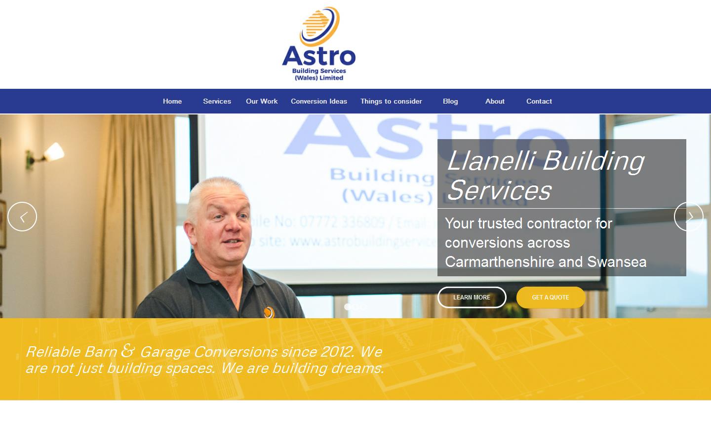 Astro Building Services Website