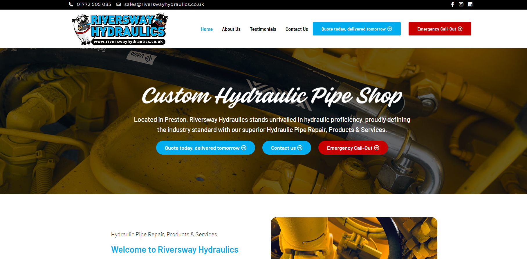 Riversway Hydraulics Website