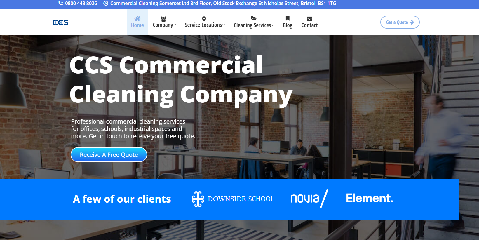 Commercial Cleaning Somerset Ltd Website