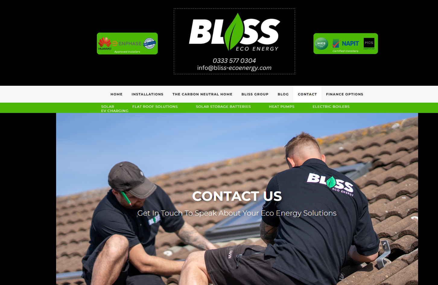 Bliss Eco Energy Limited Website