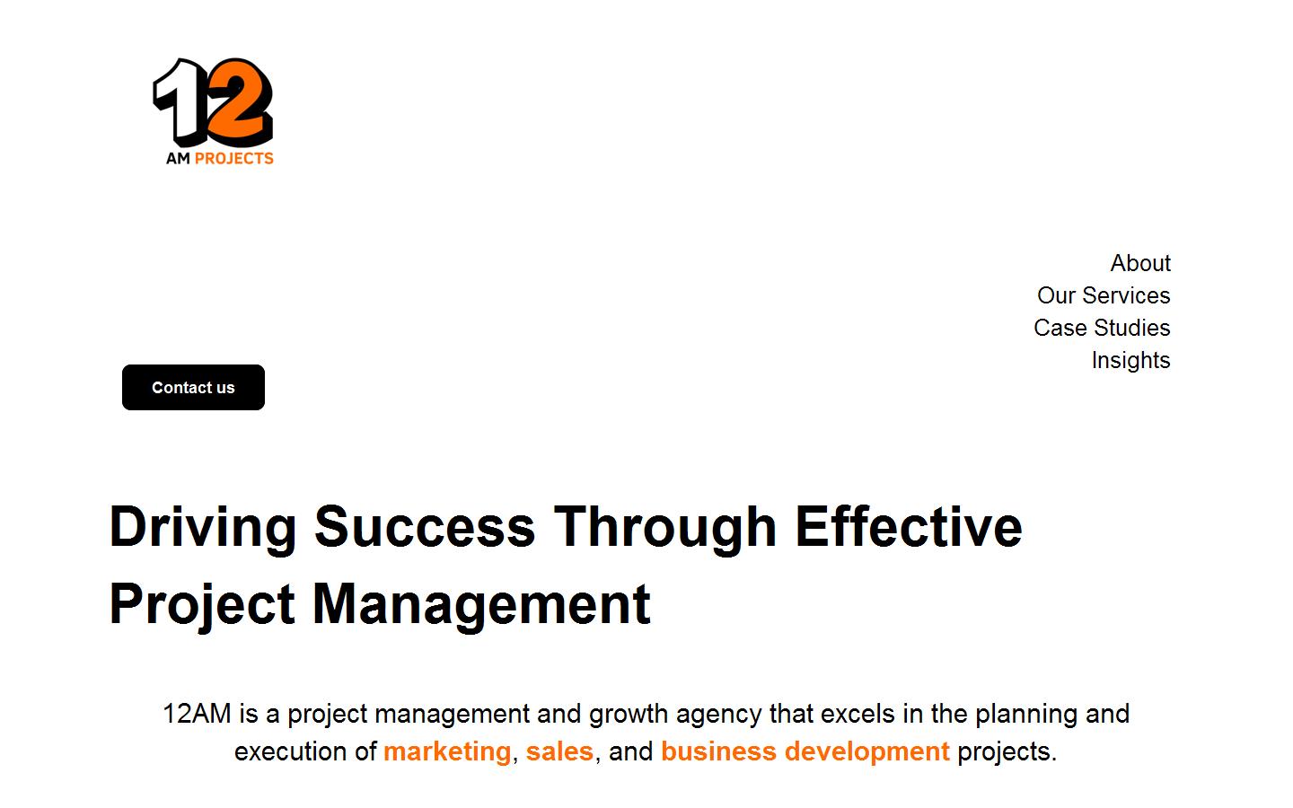 12AM Projects Website