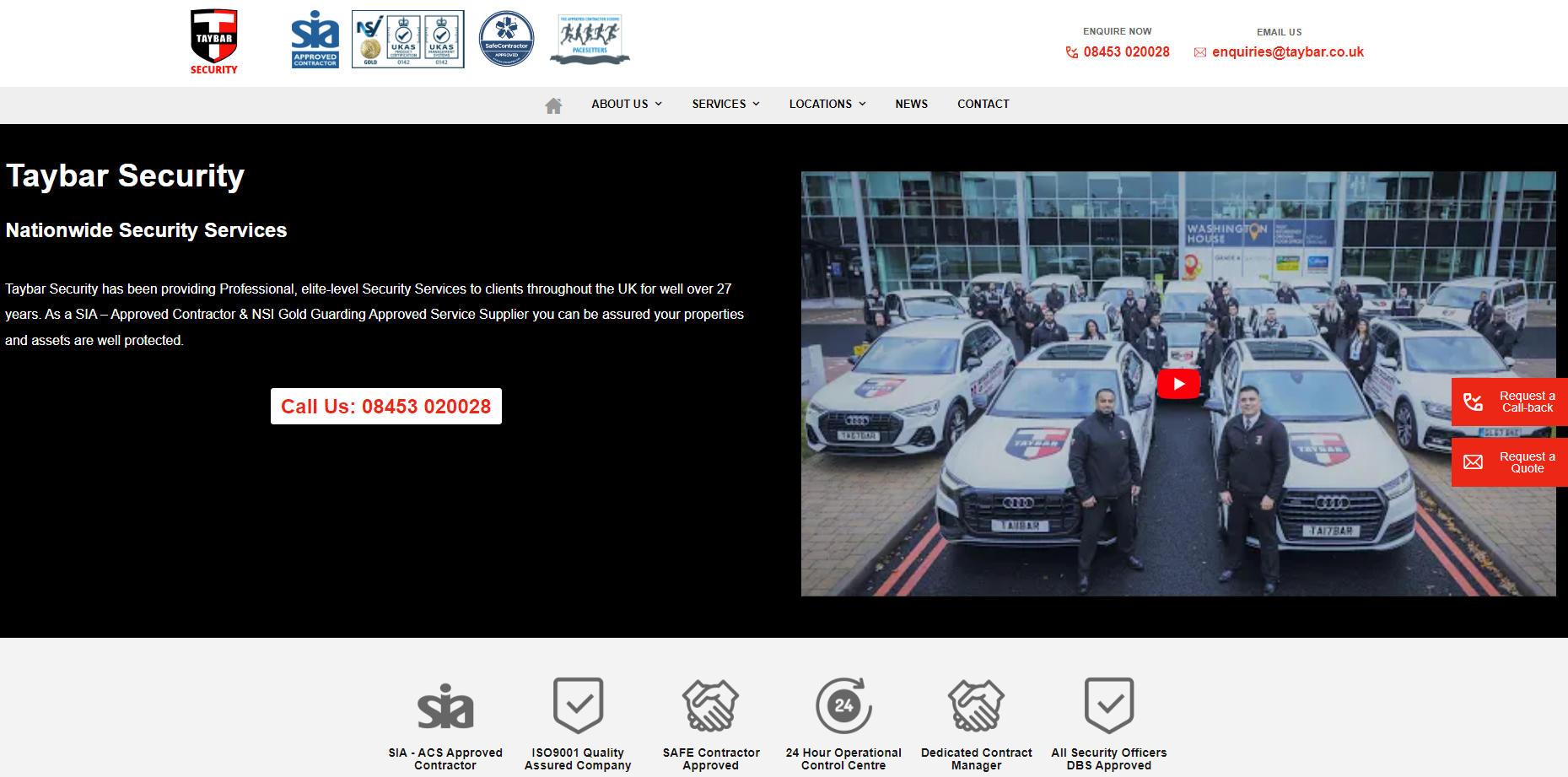 Taybar Security Website