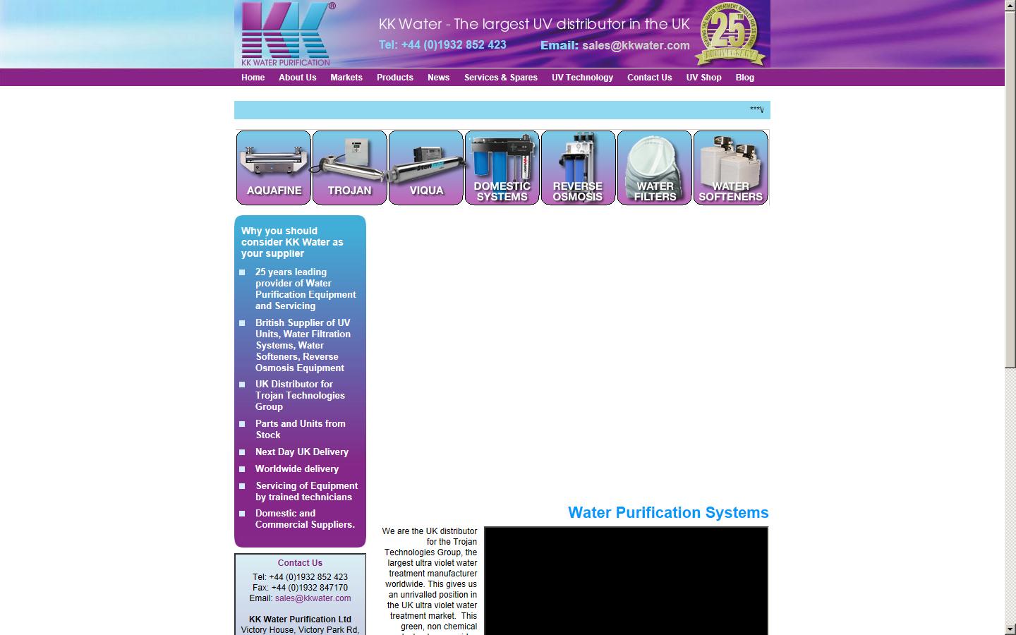 KK Water Purification Ltd Website