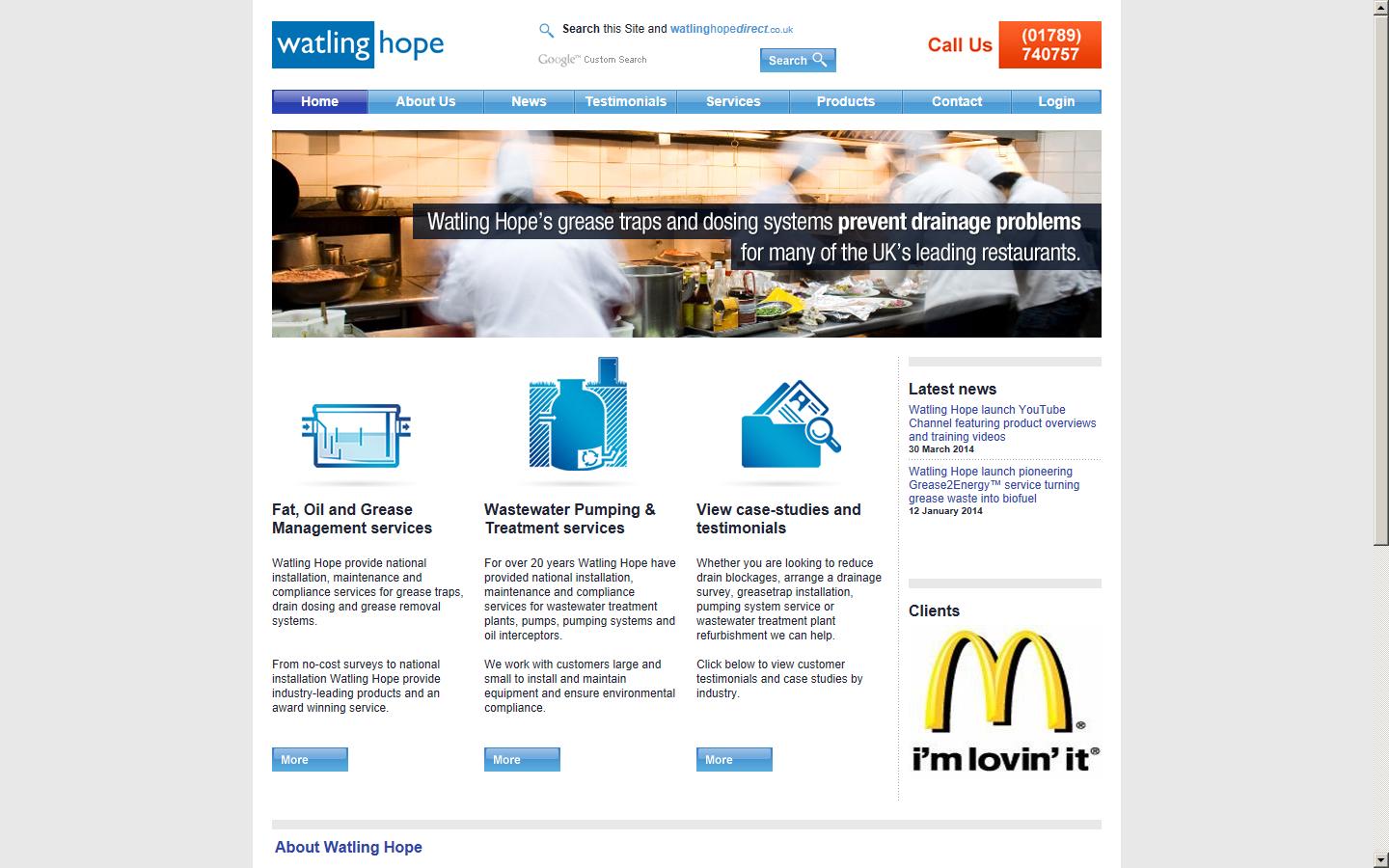 Watling-Hope (Installations) Ltd Website