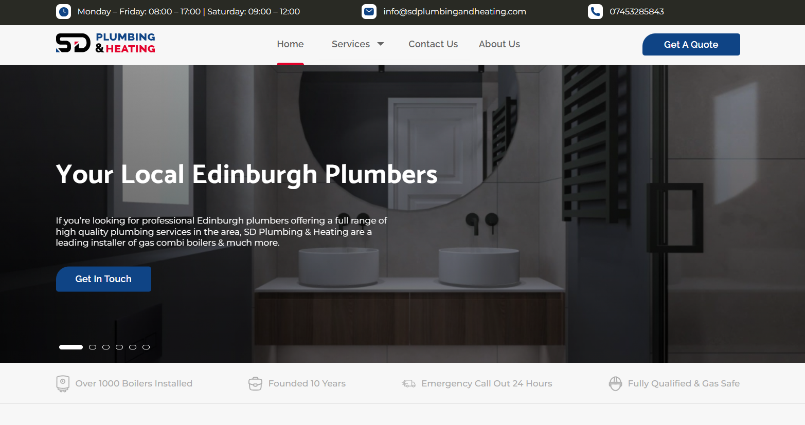 SD Plumbing & Heating Website
