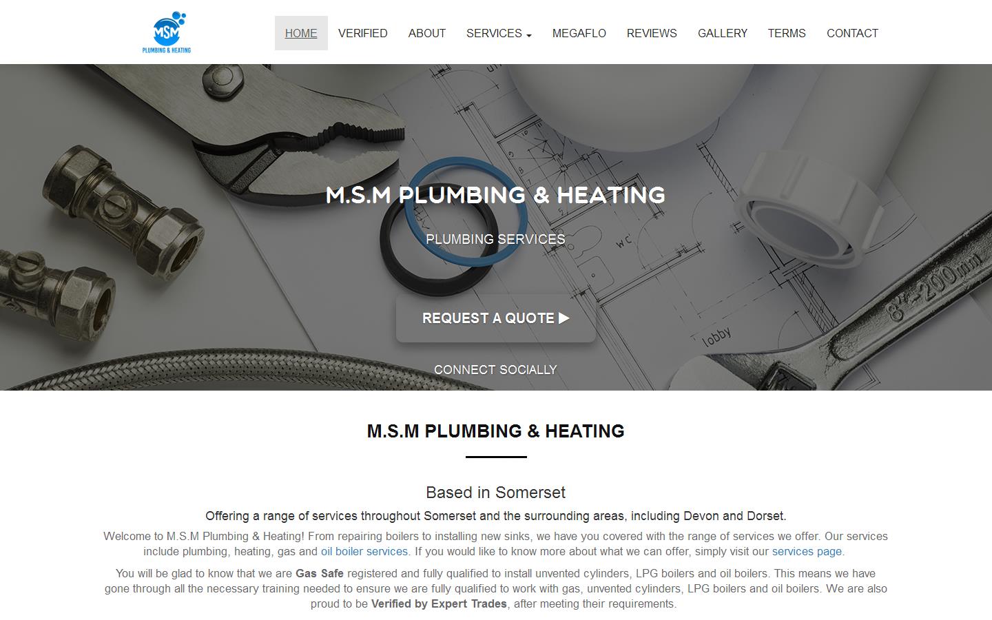M.S.M Plumbing & Heating Website