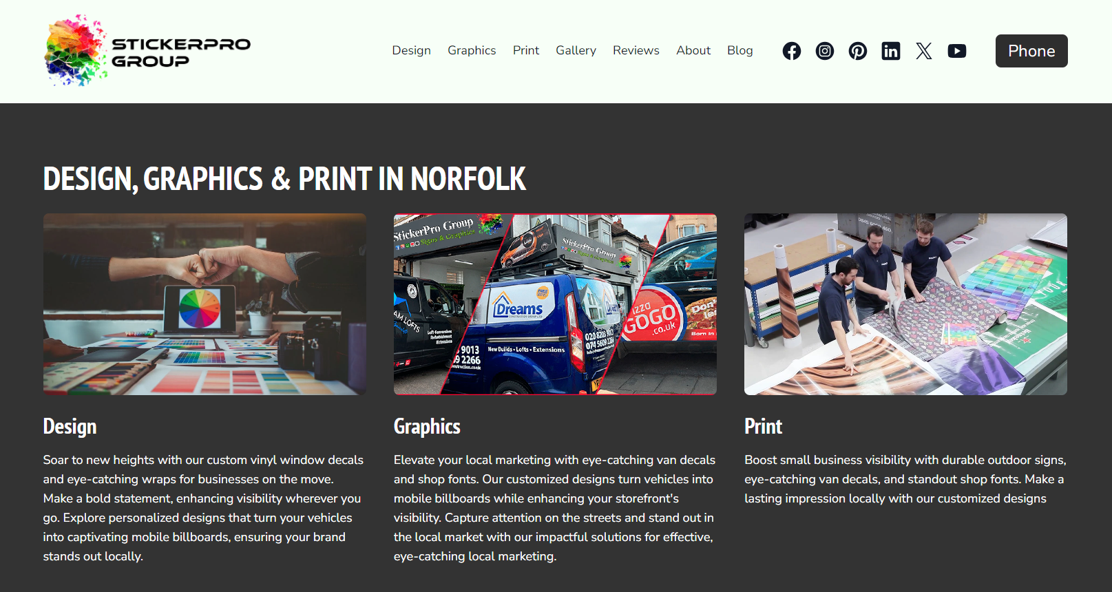 Stickerpro Group Website