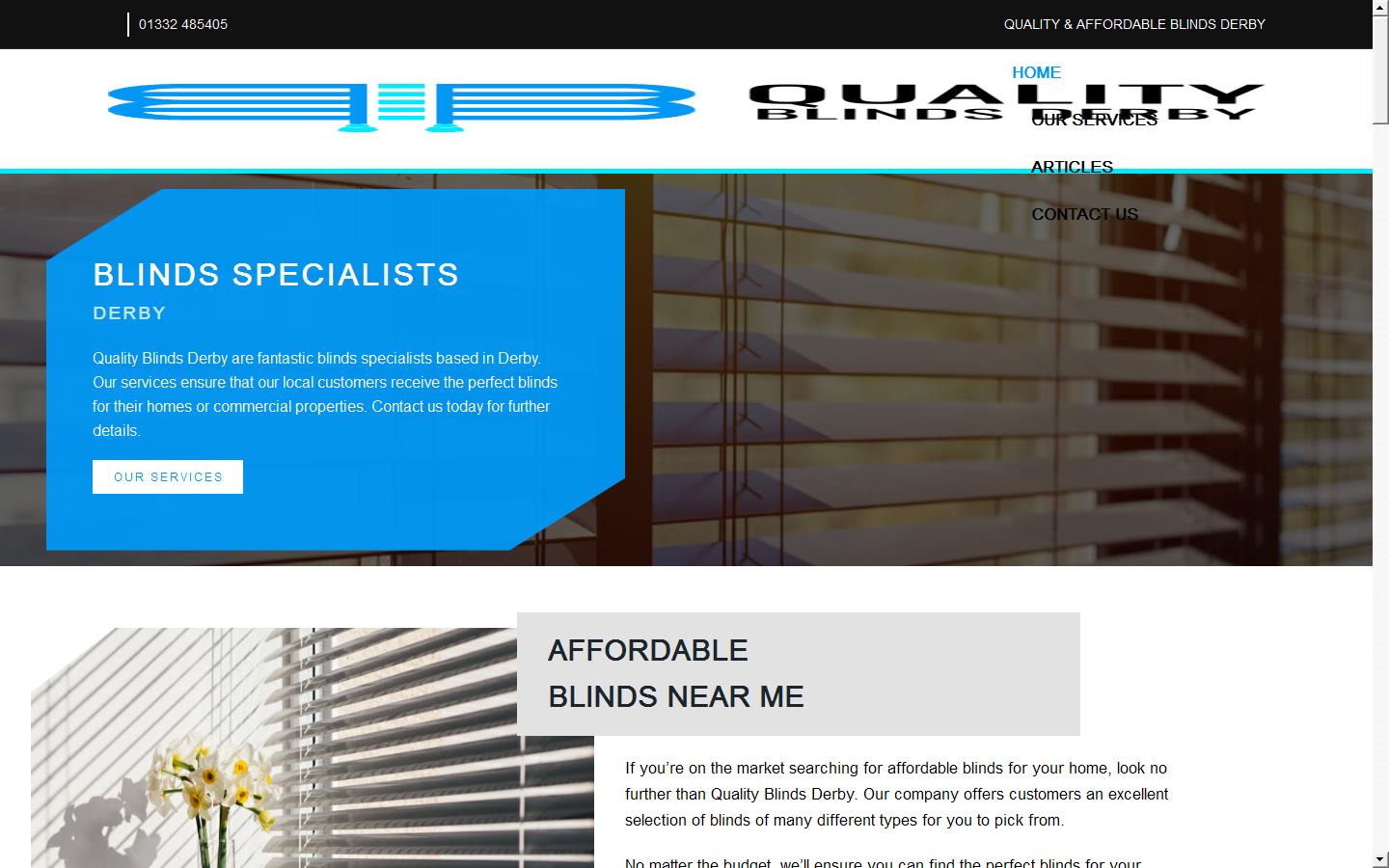Quality Blinds Derby Website