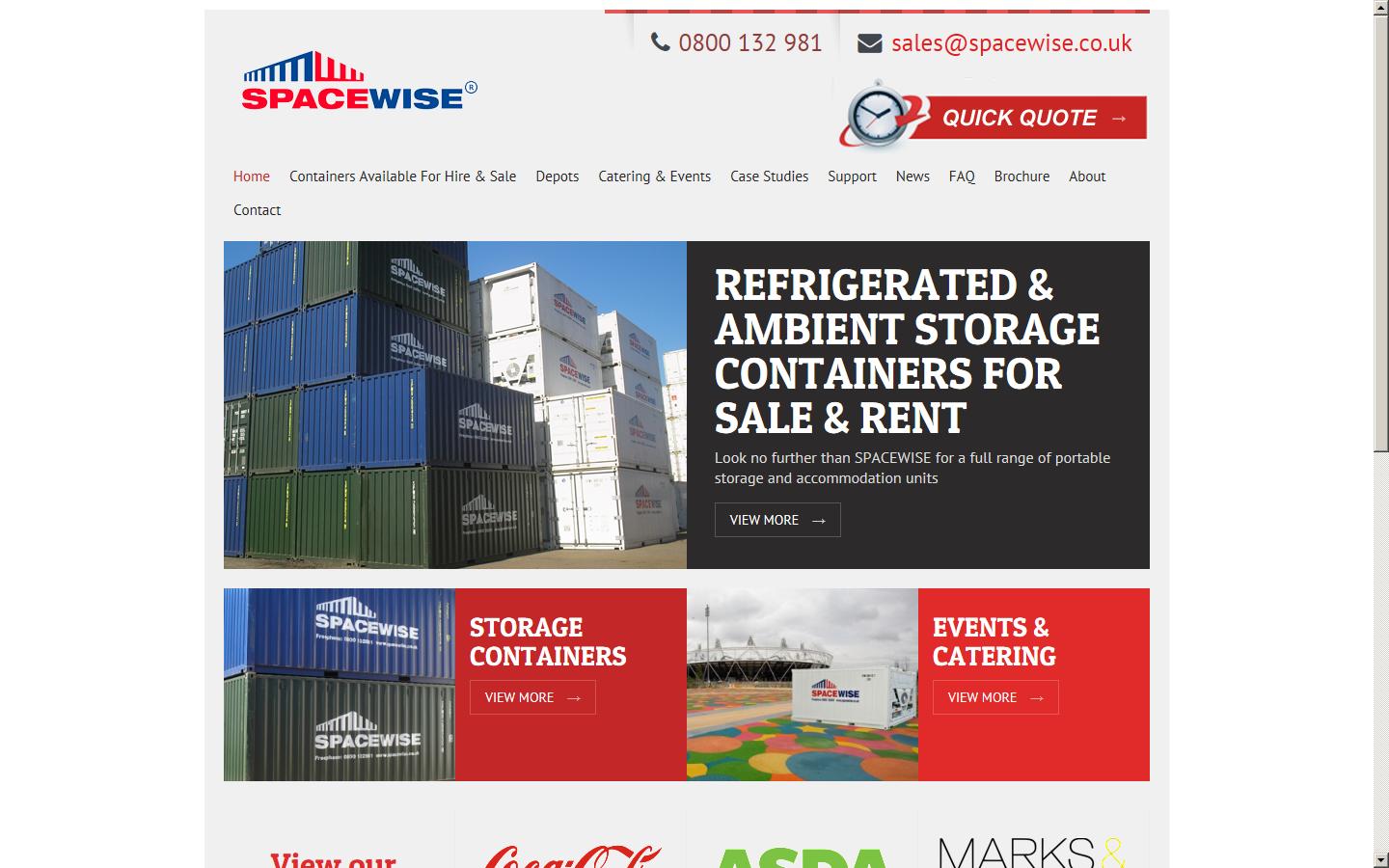 Spacewise Container Hire Website