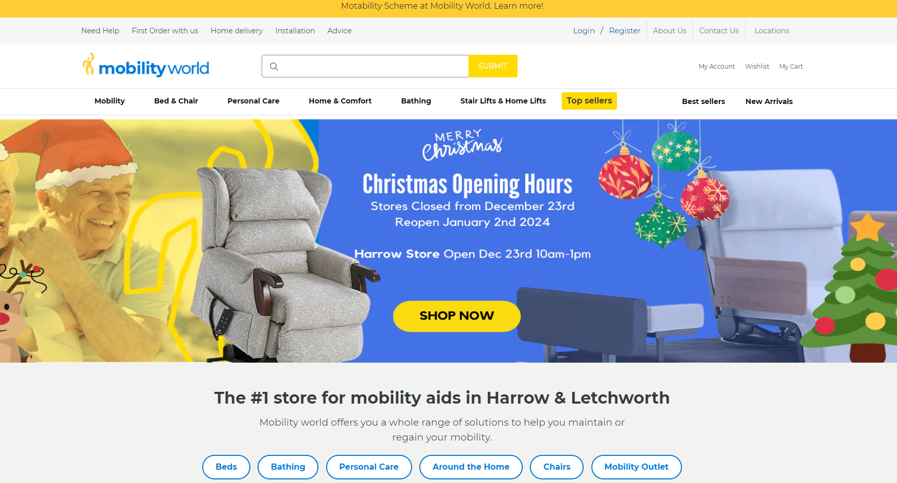 Mobility World Ltd Website