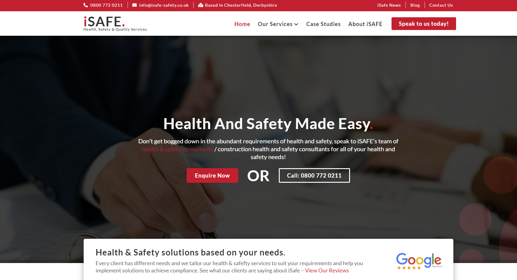 iSAFE - Health & Safety Website