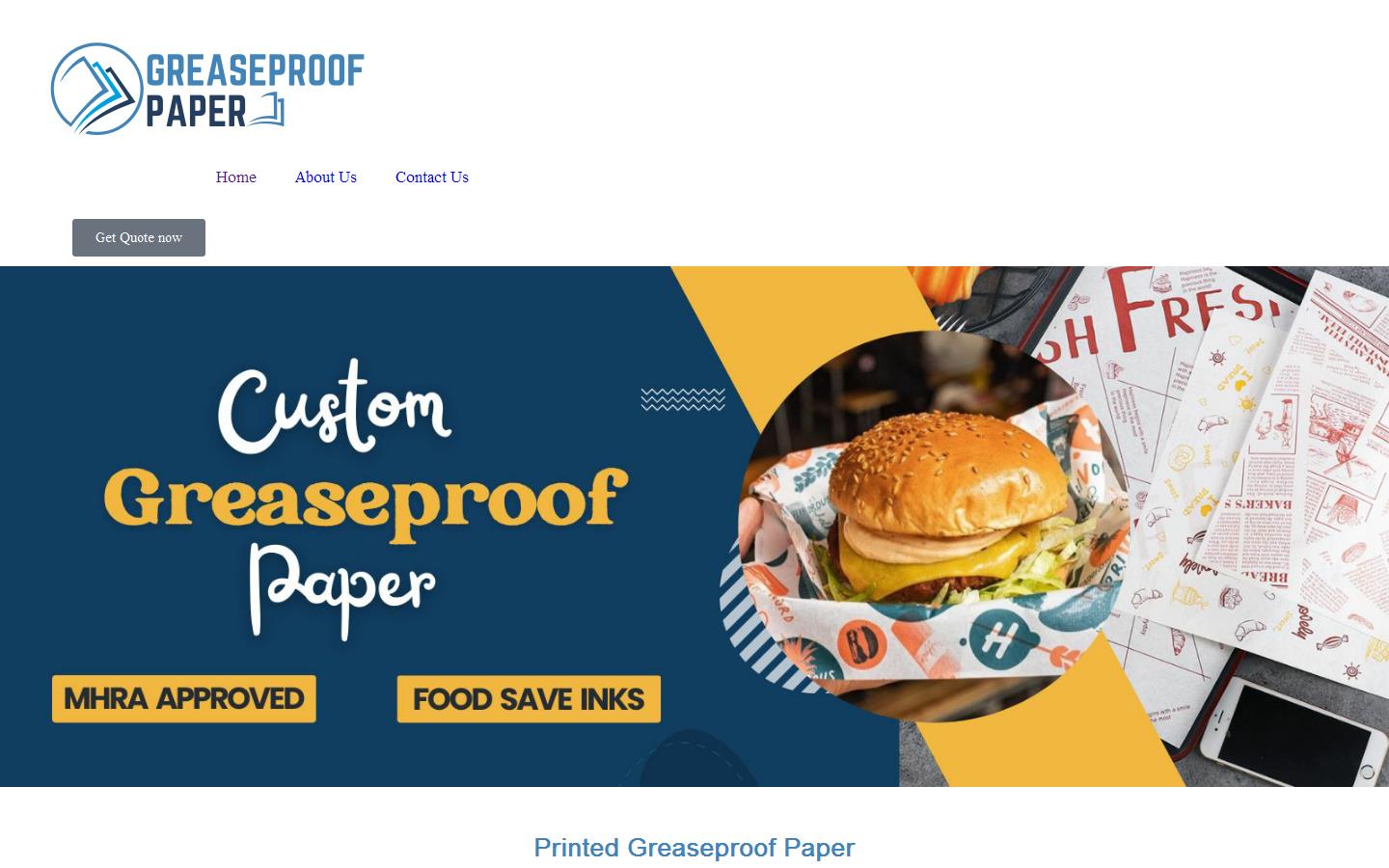 Branded Greaseproof Wraps Website