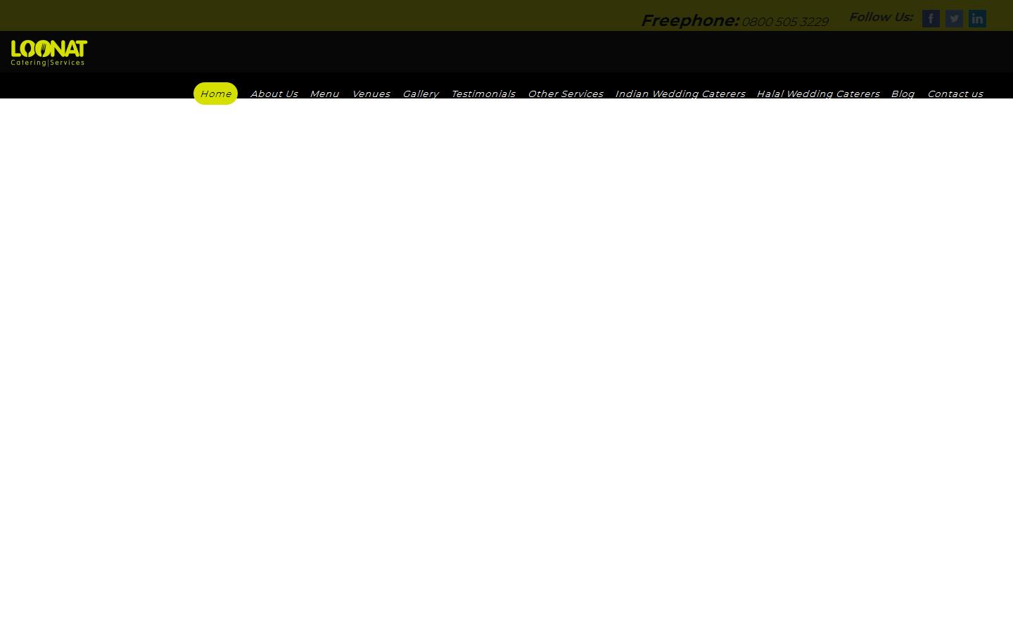 Loonat Catering Services Website