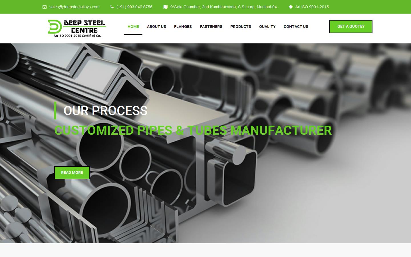 Deep Steel Centre Website