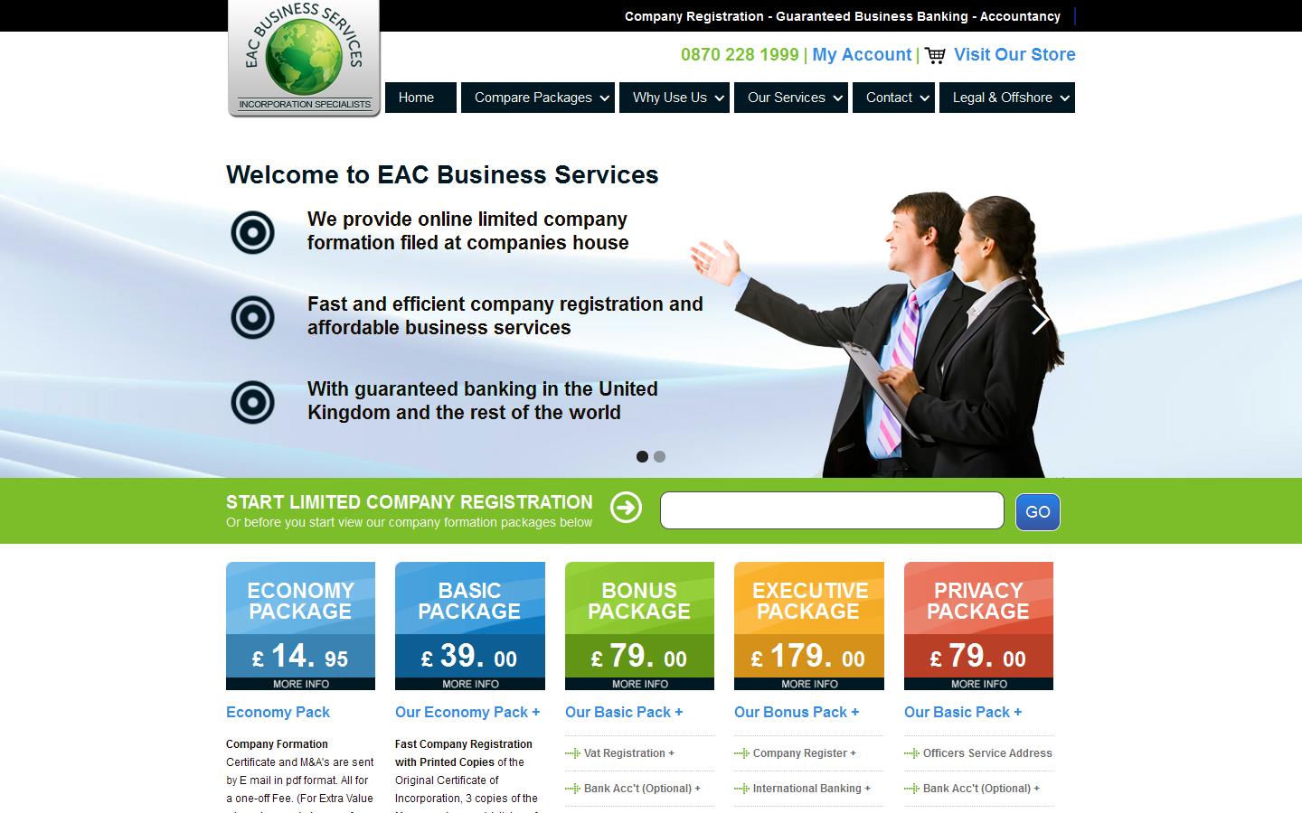 EAC Business Services  Website