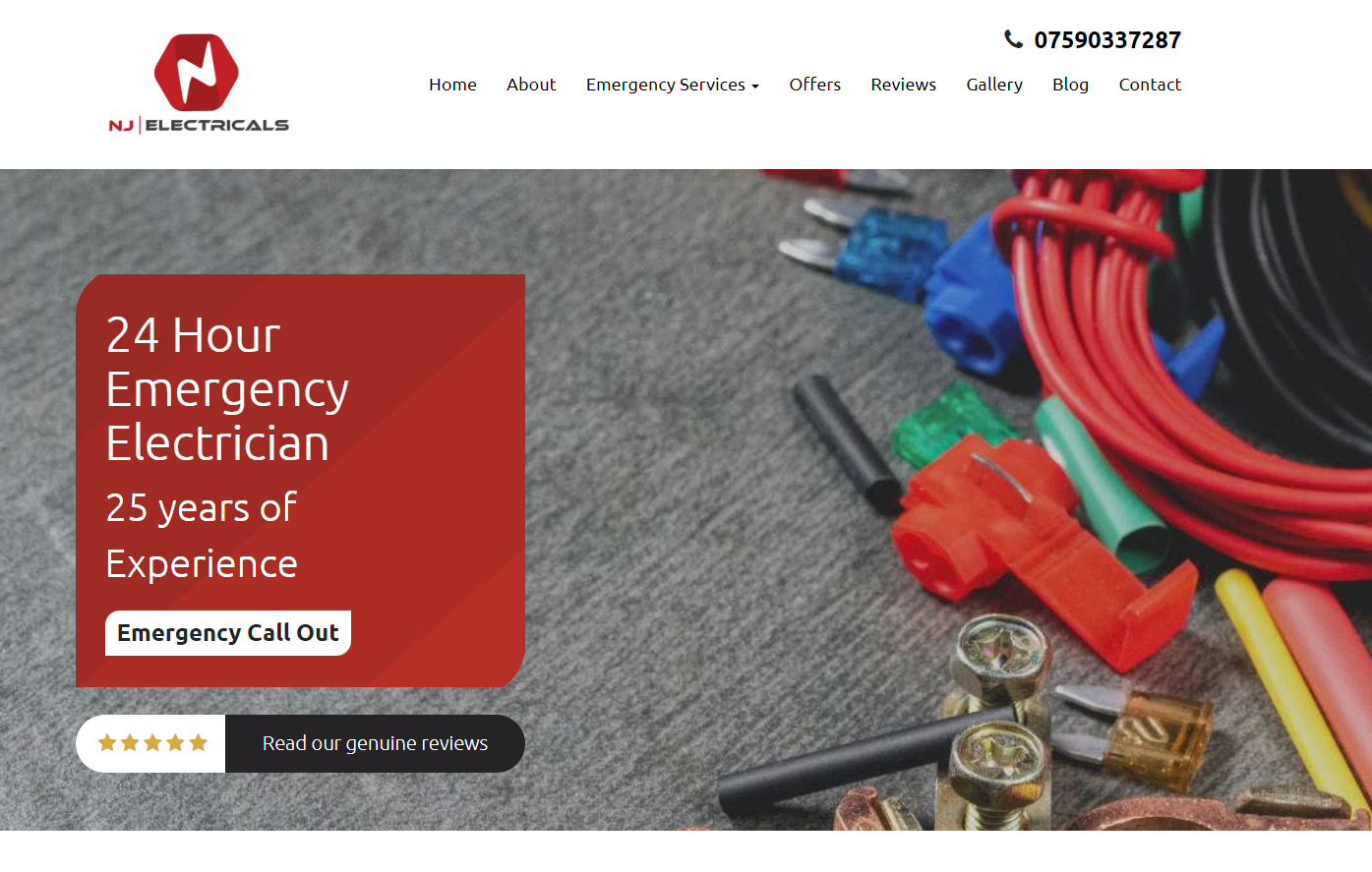NJ Electricals Website