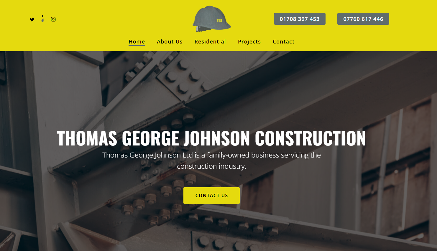 Thomas George Johnson Ltd Website