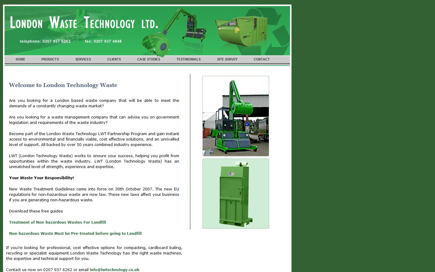 London Waste Technology Ltd Website