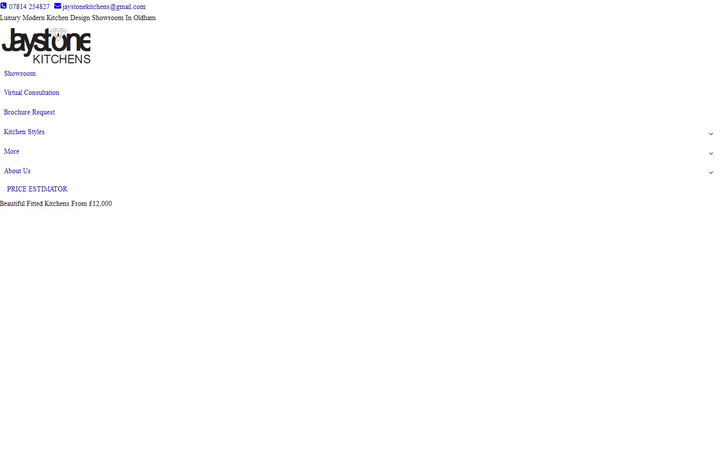 Jaystone Kitchens Website