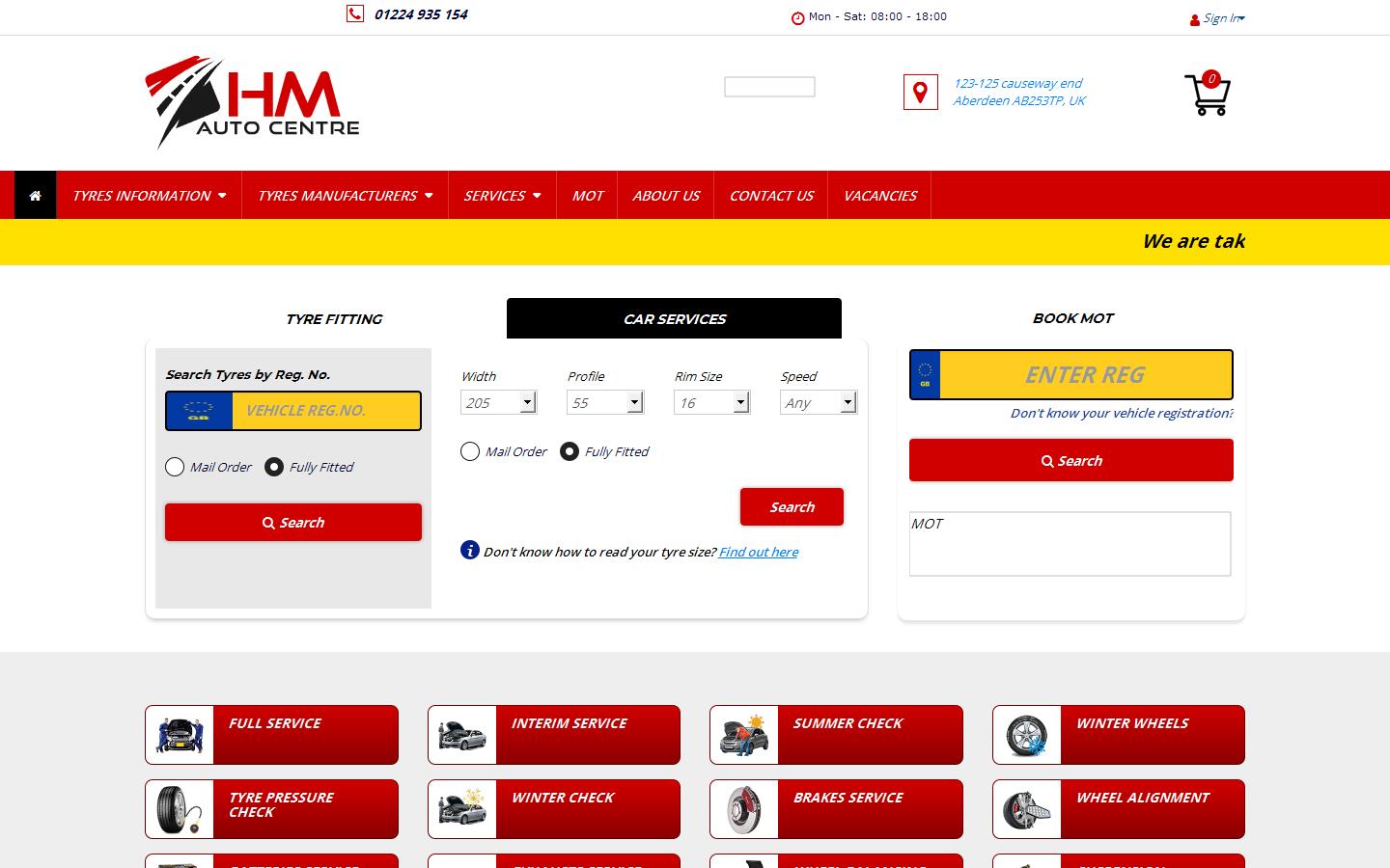 hmautocentre Website