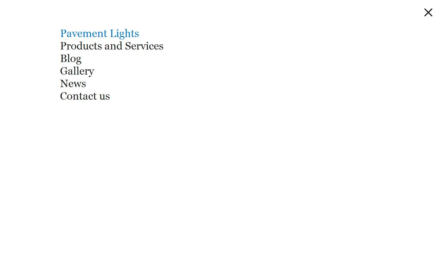 The pavement light Company Website