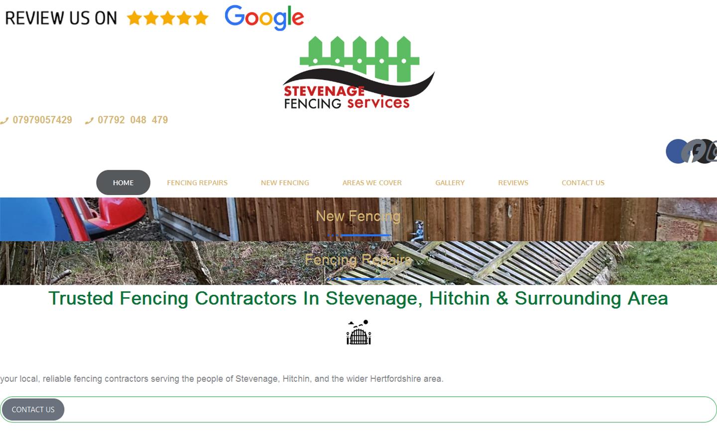 Stevenage Fencing Services Website