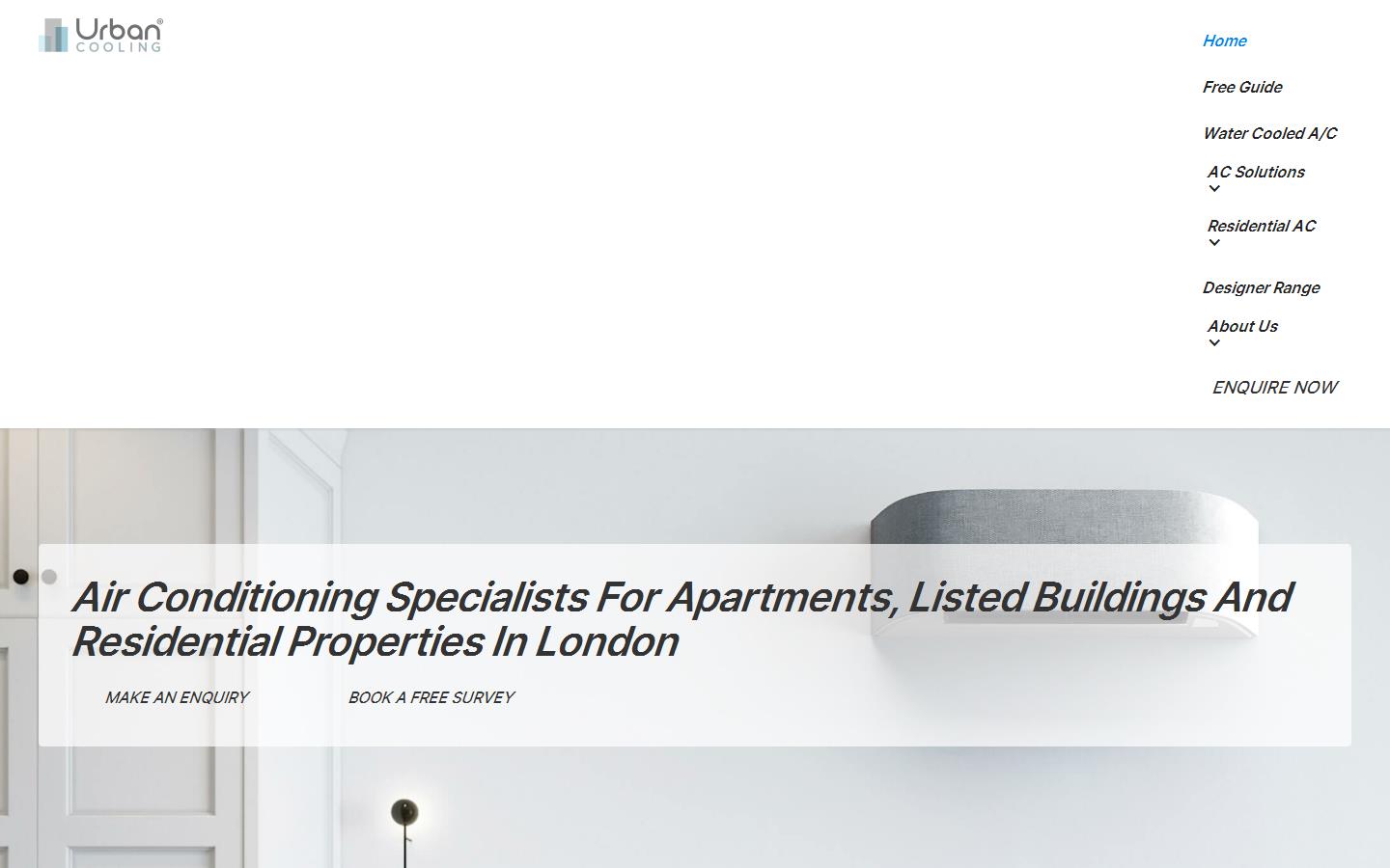 Urban Cooling Ltd Website