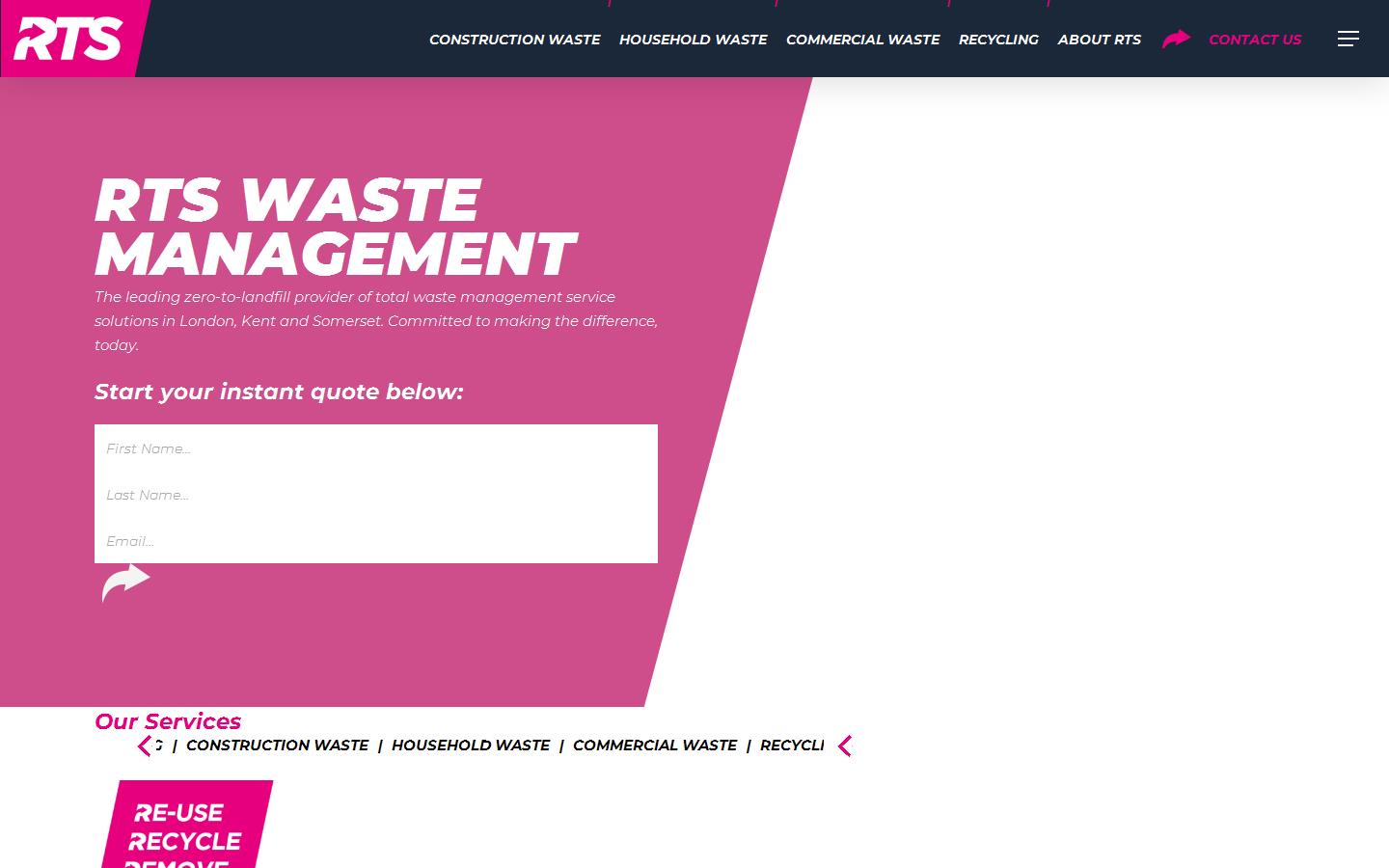 RTS Waste Management Website