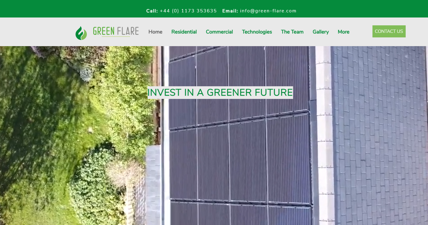 Green Flare Ltd Website