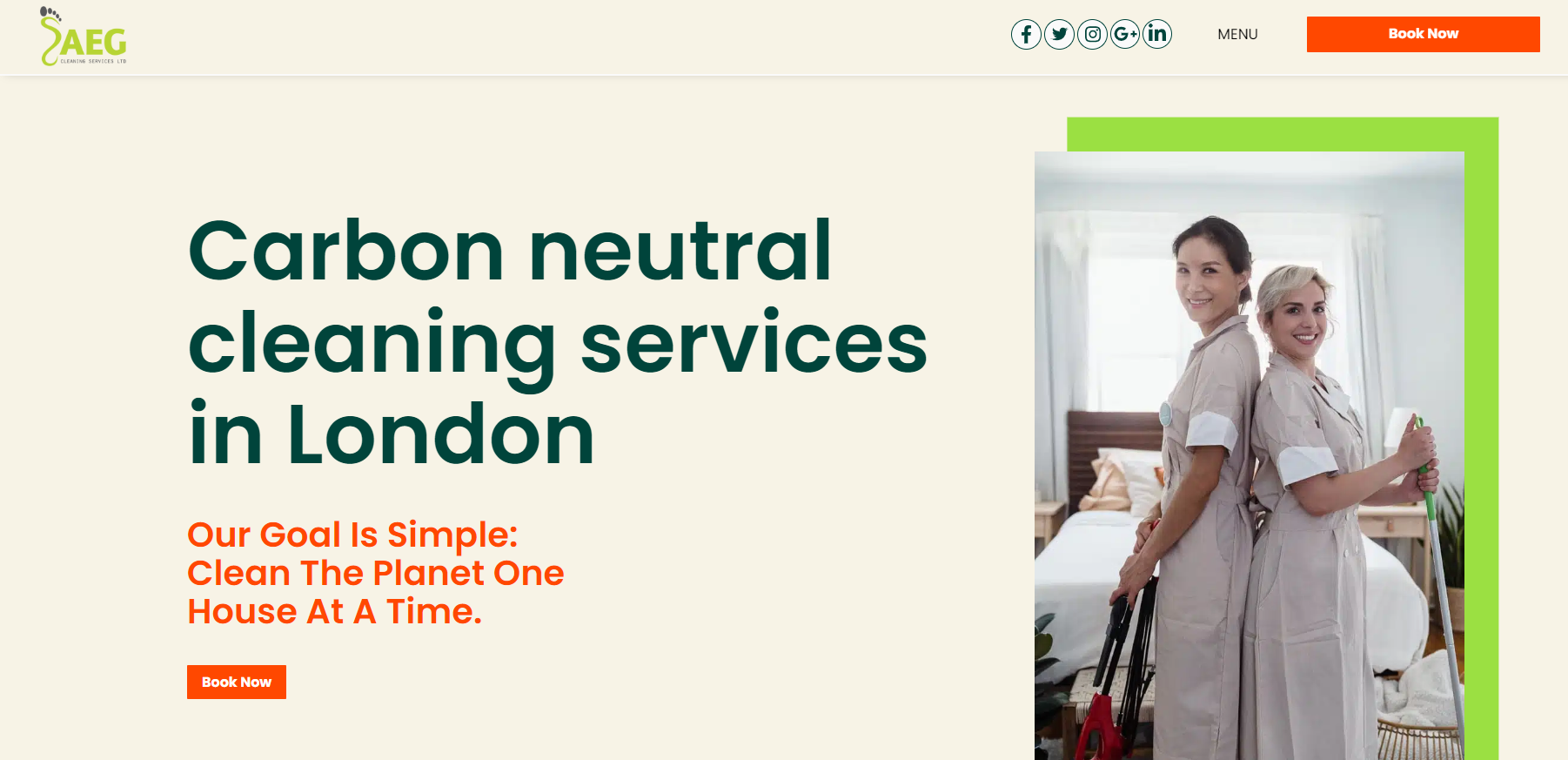 AEG Cleaning Services Ltd Website