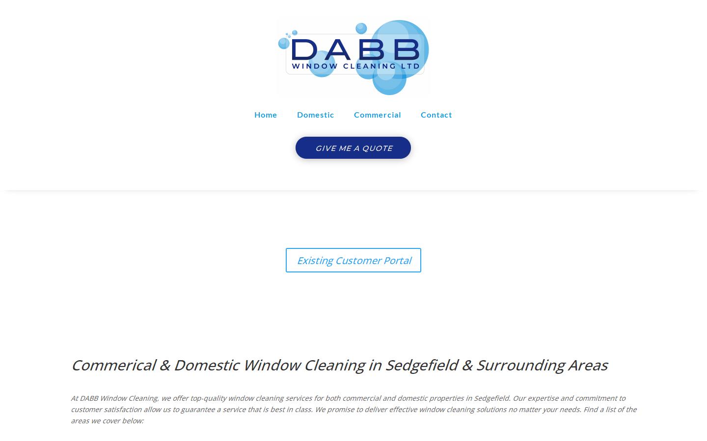 DABB Window Cleaning LTD Website