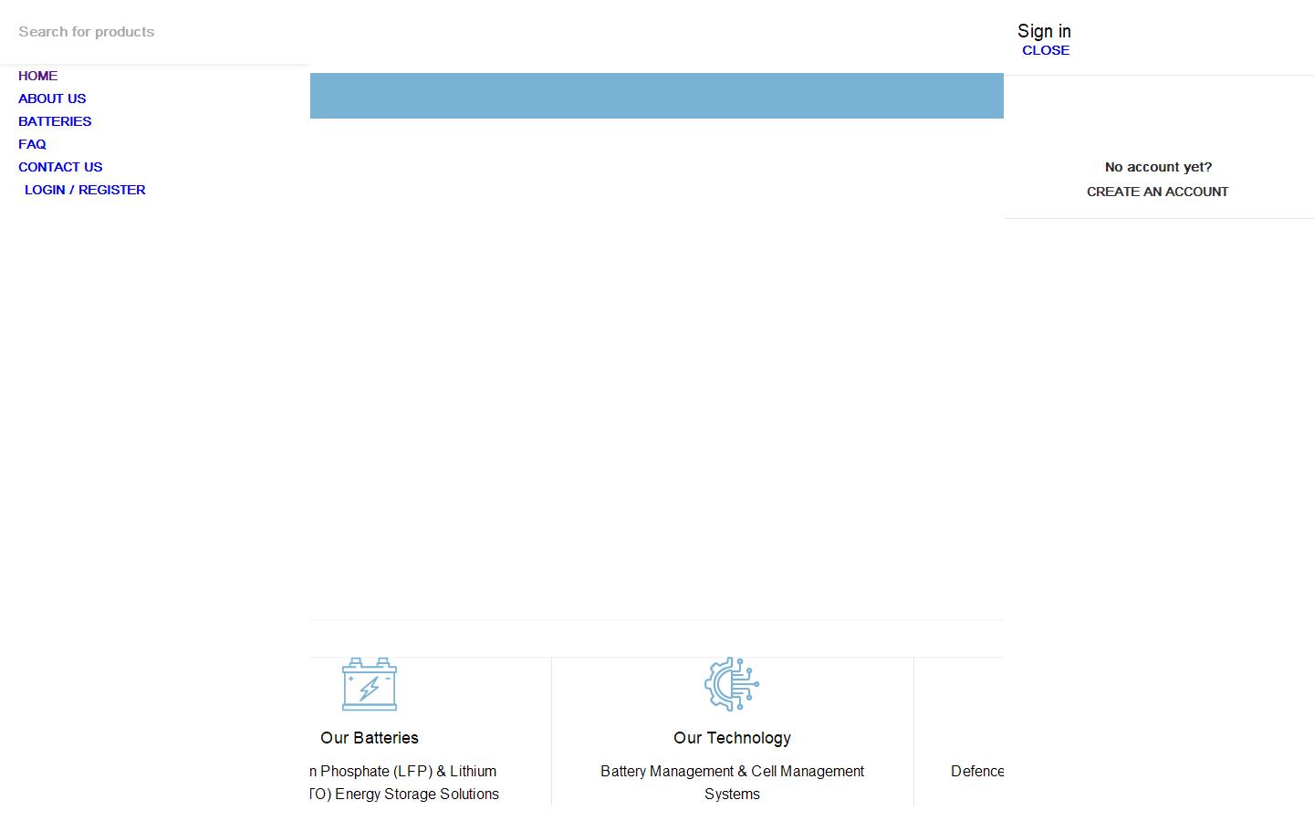 DCS Lithium Batteries Website