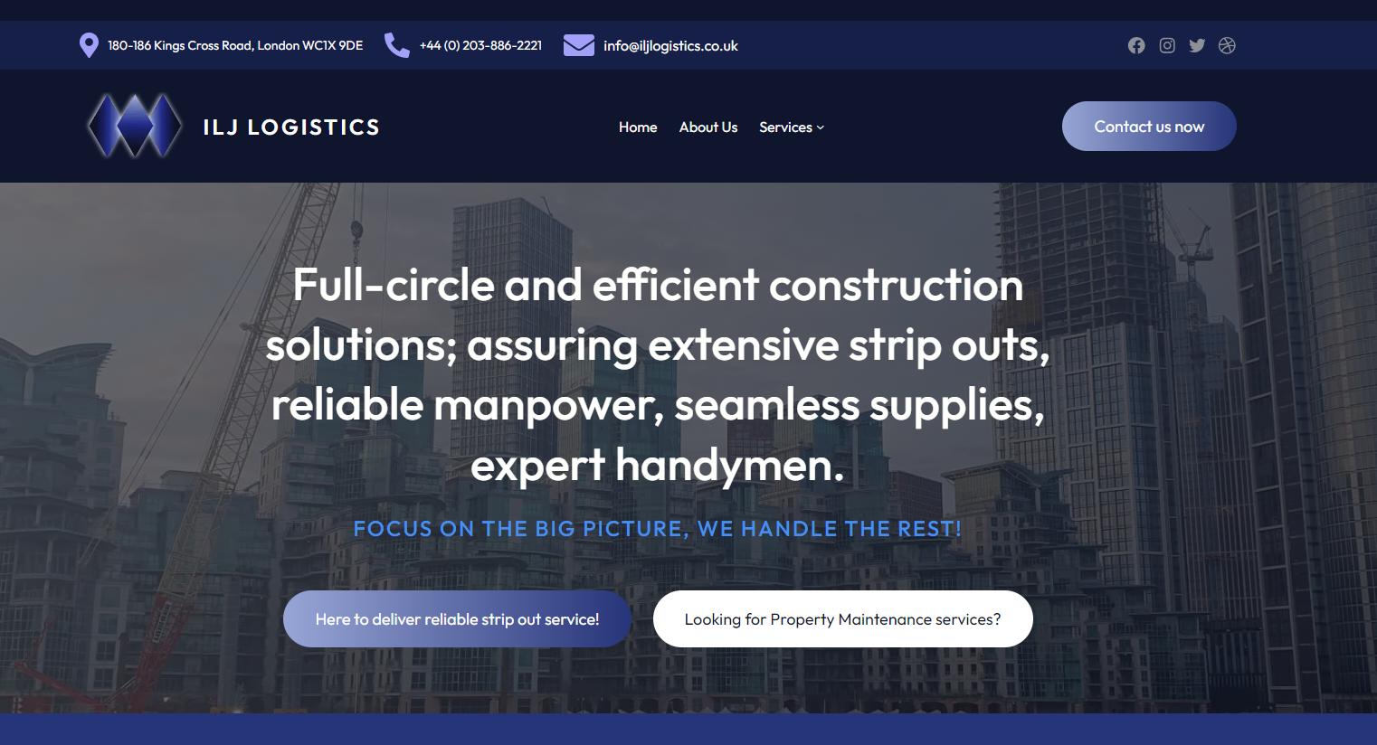 ILJ Logistics Website