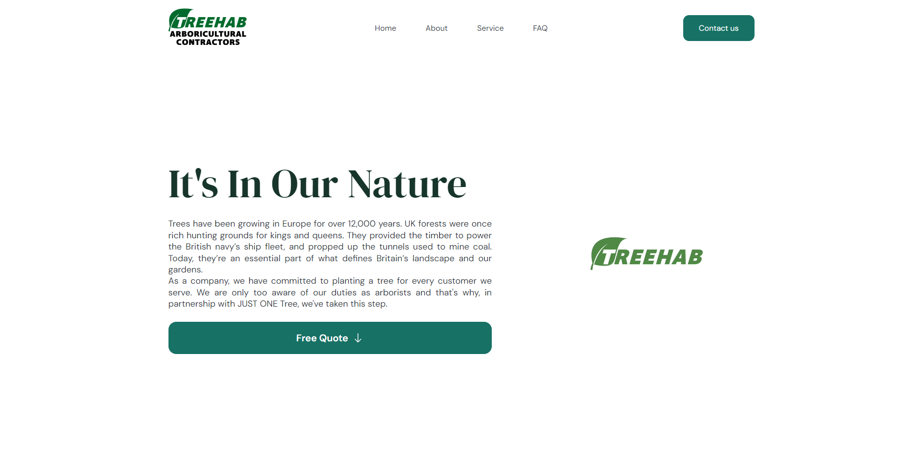 Treehab Ltd Website