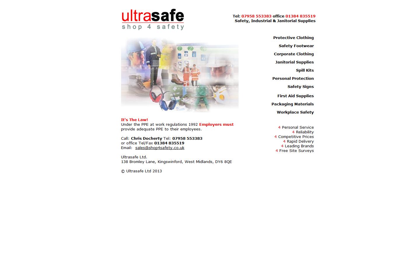 Ultrasafe Ltd Website