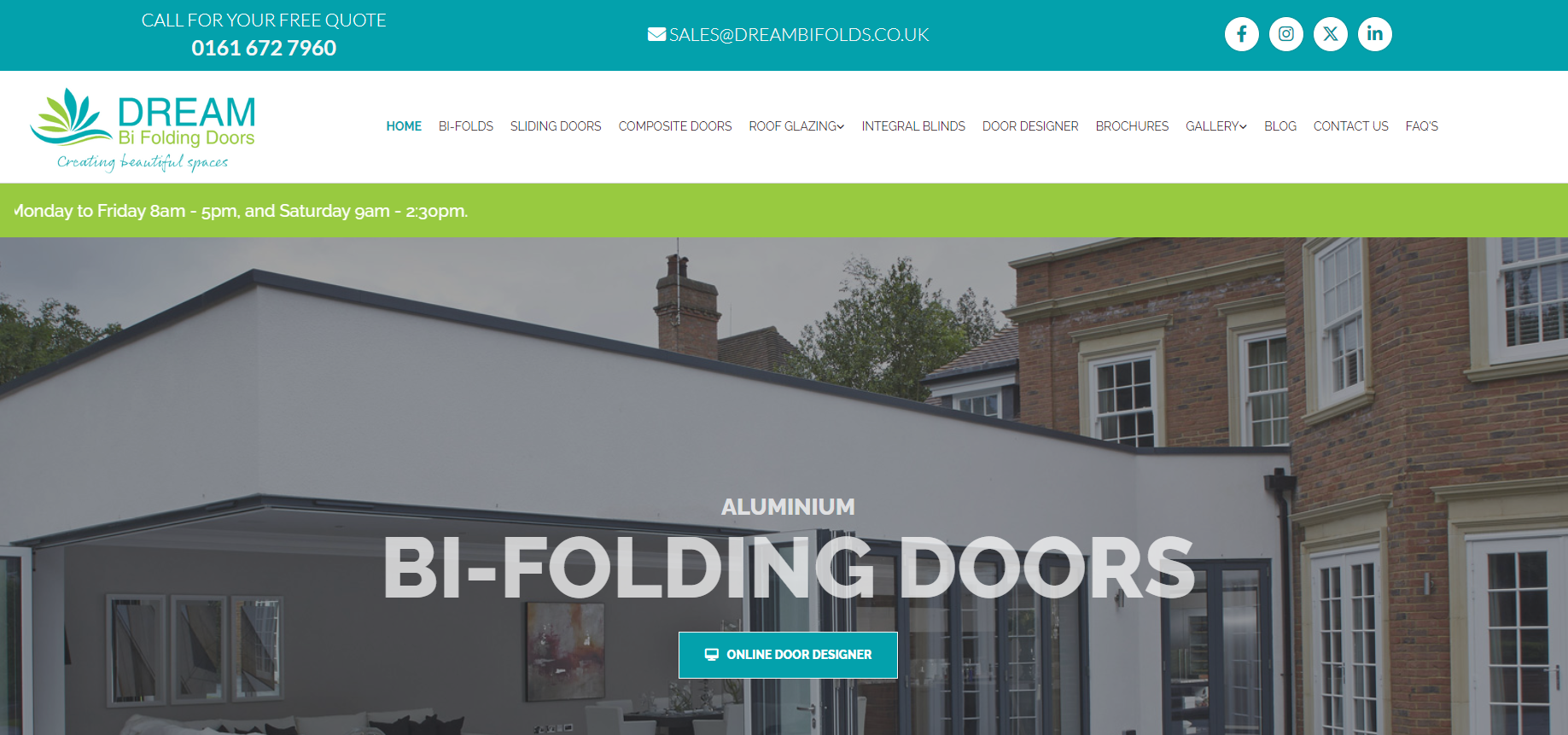 Dream Bi Folding Doors LTD Website