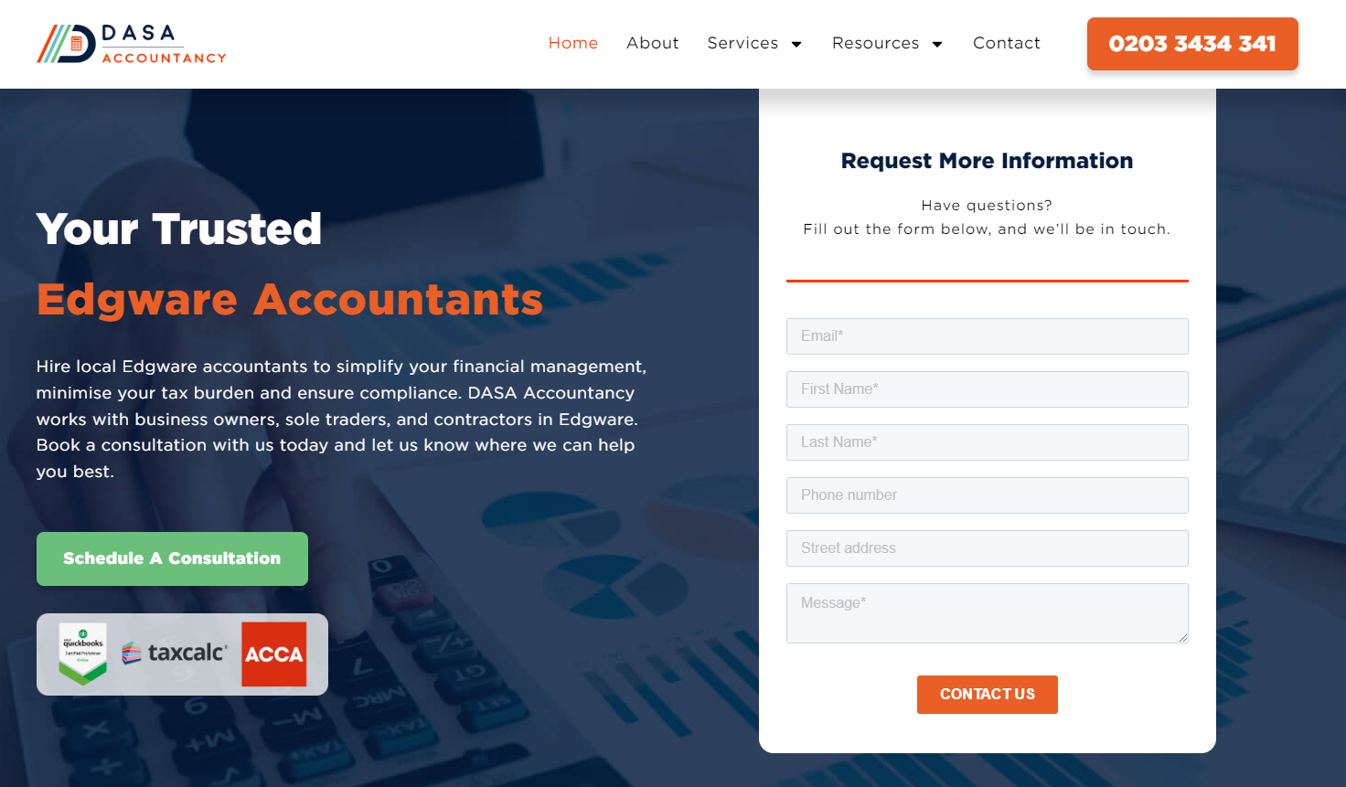 DASA Accountancy Limited Website
