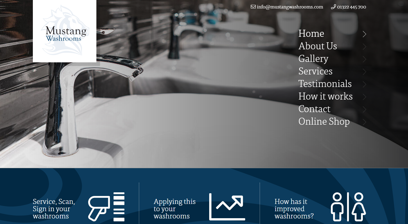 Mustang Washrooms Ltd Website