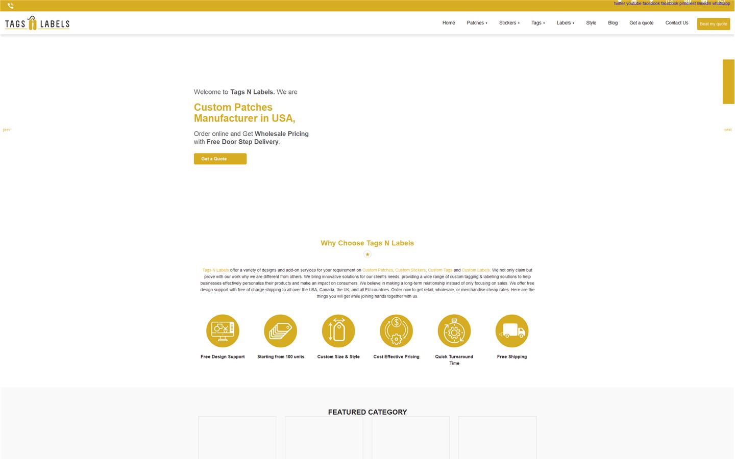 Tags N Labels Website