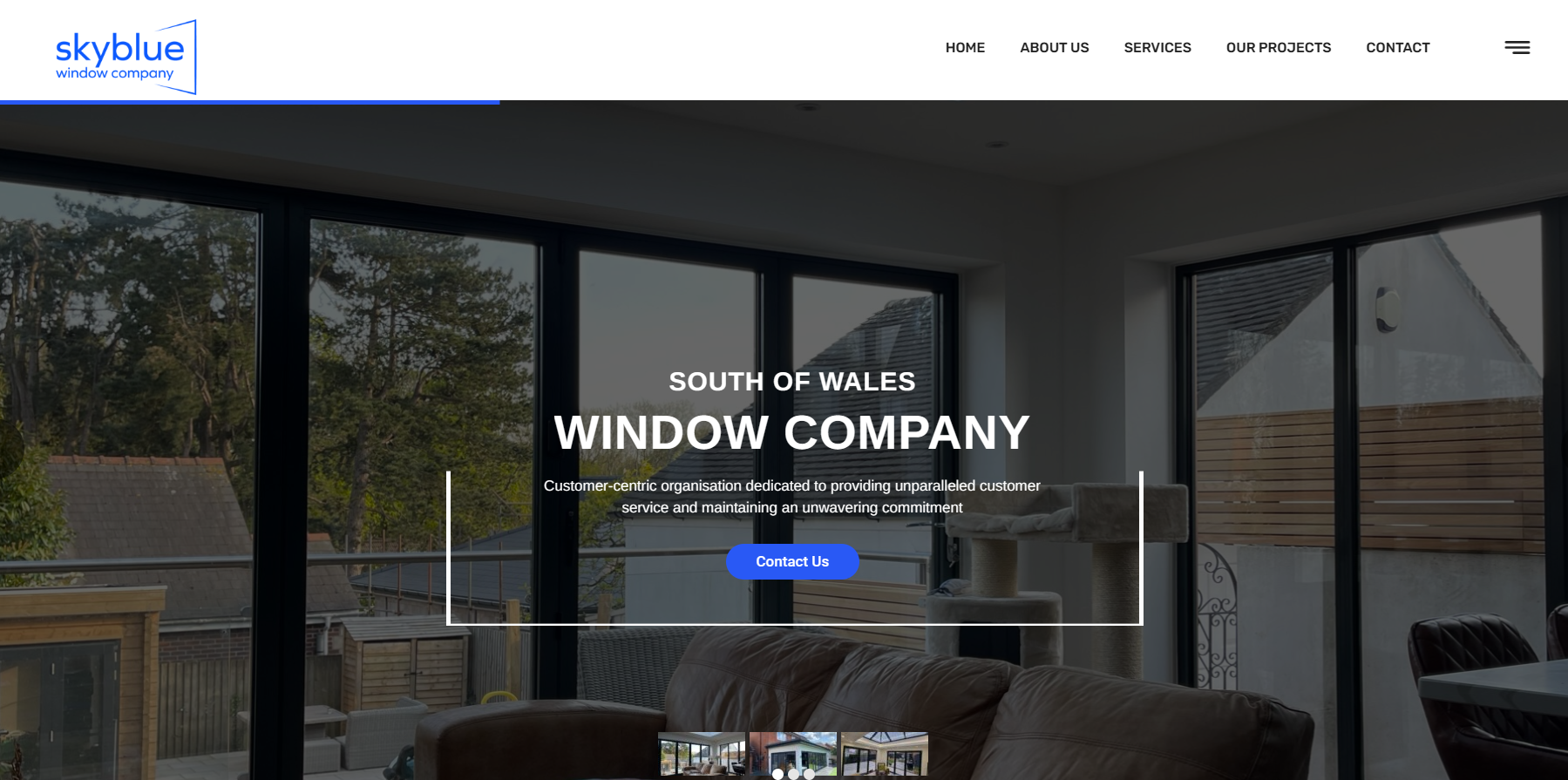 Sky Blue Window Company Website