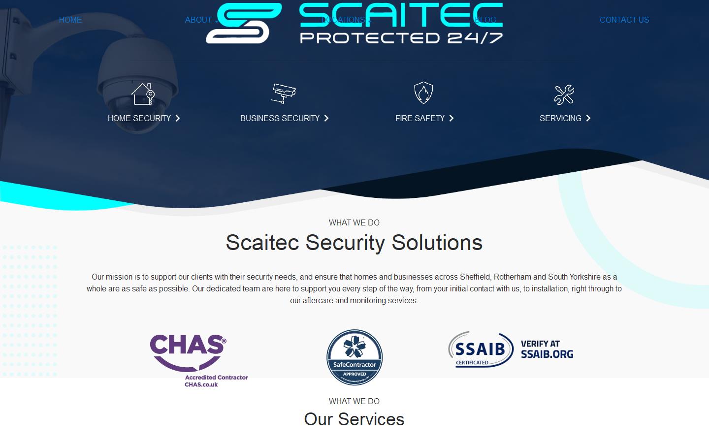 Scaitec Security Solutions Ltd Website