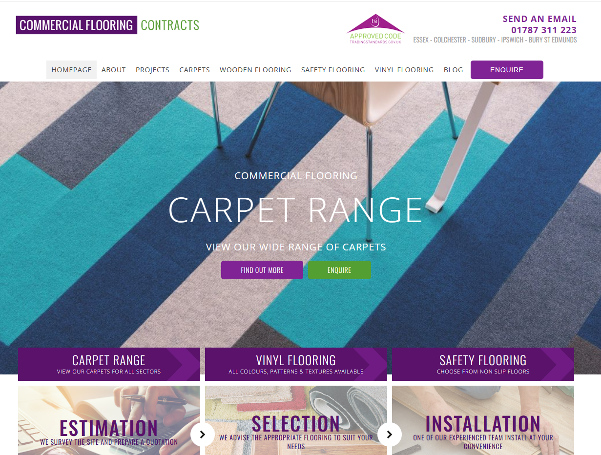 Commercial Flooring Contracts Website